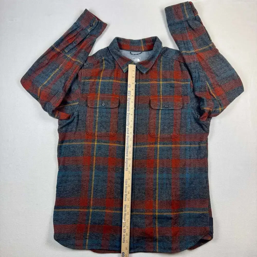 The North Face Men's Long Sleeve Plaid Flannel Button Down Shirt XL